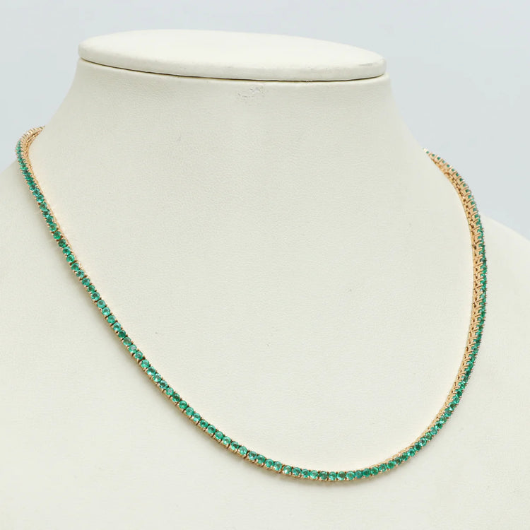 Emerald Tennis Necklace