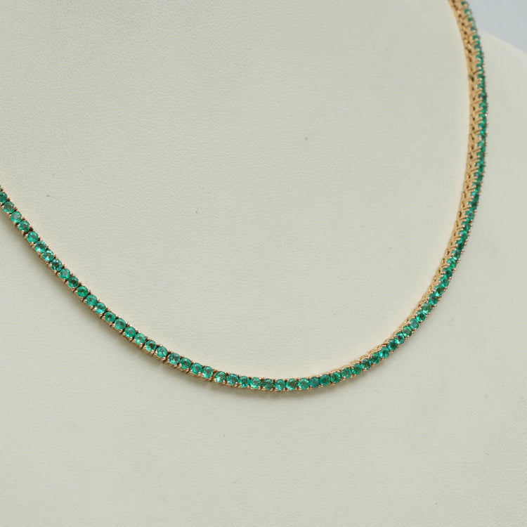 Emerald Tennis Necklace