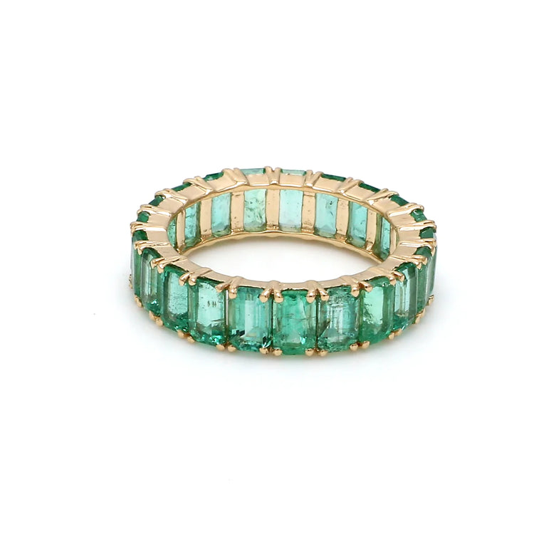 Emerald Octagon Eternity Ring