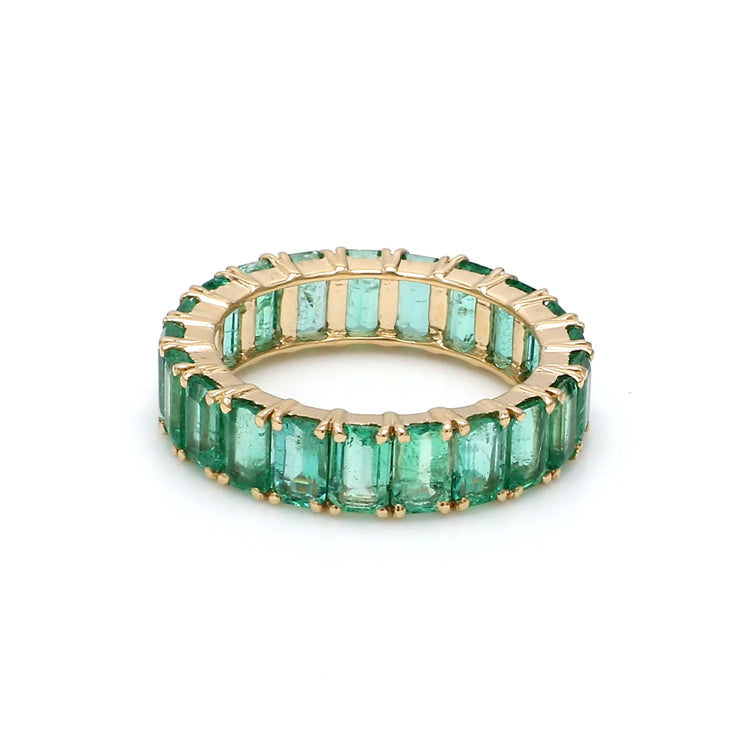 Emerald Octagon Eternity Ring