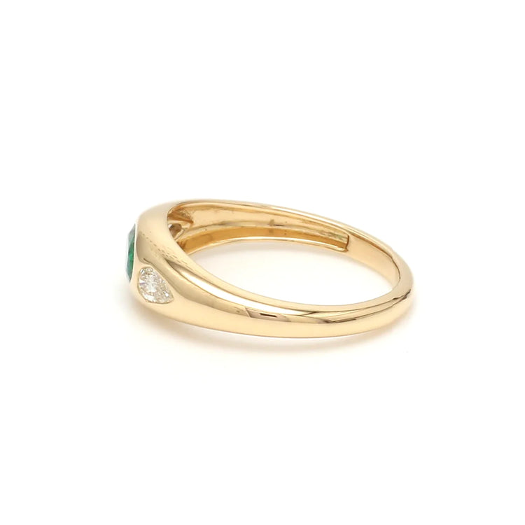 Emerald Oval Mini Chunky Ring