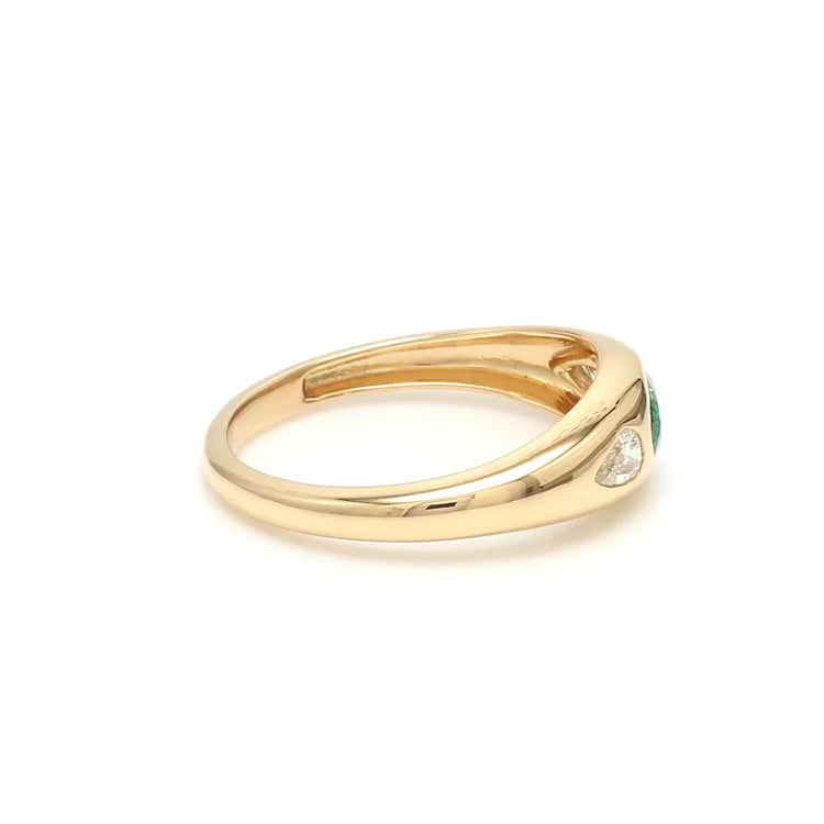 Emerald Oval Mini Chunky Ring