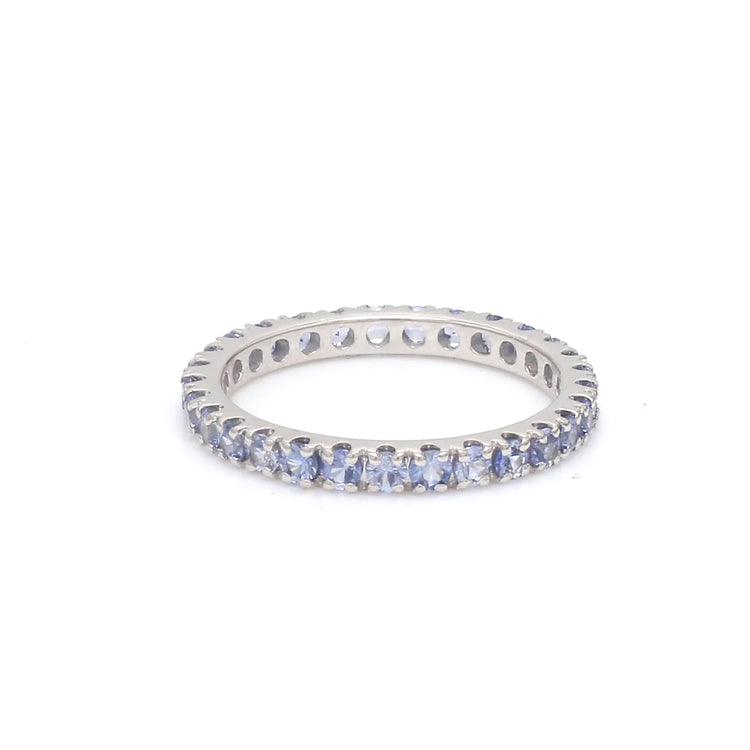 Blue Sapphire Pastel Eternity Ring