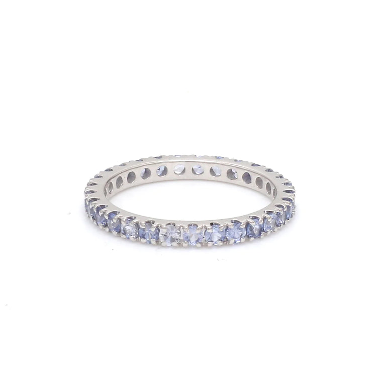 Blue Sapphire Pastel Eternity Ring