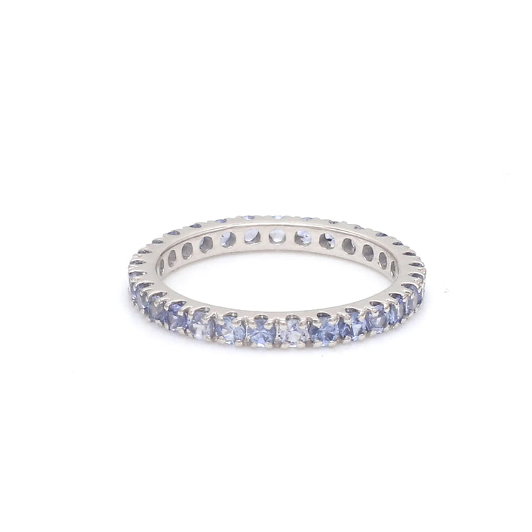 Blue Sapphire Pastel Eternity Ring