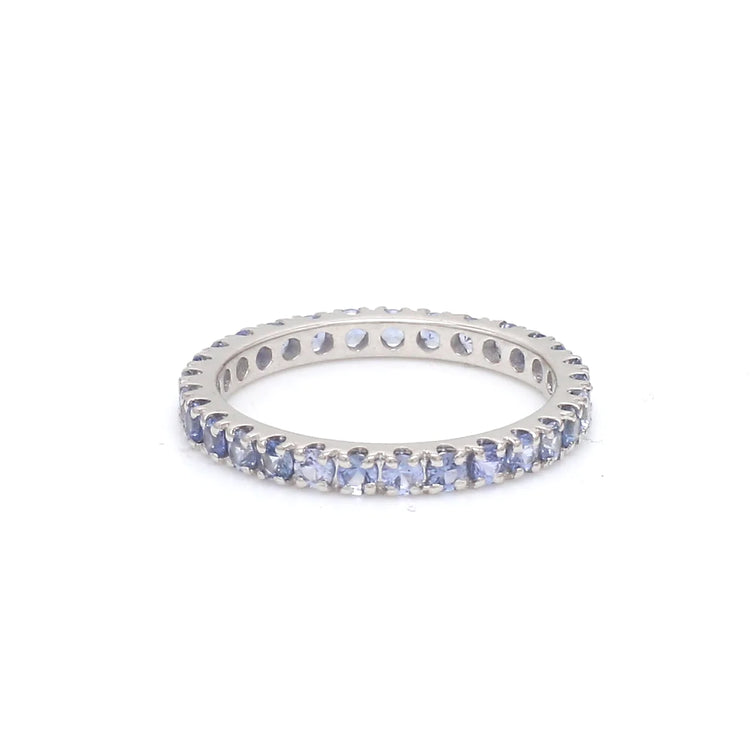 Blue Sapphire Pastel Eternity Ring