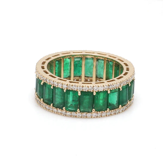 Emerald and Diamond Ring