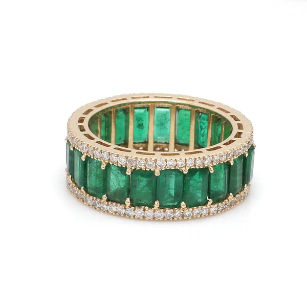 Emerald and Diamond Ring