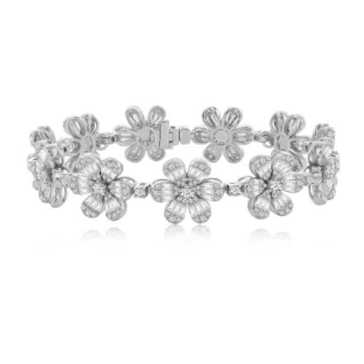 Daisy Chain Diamond Bracelet